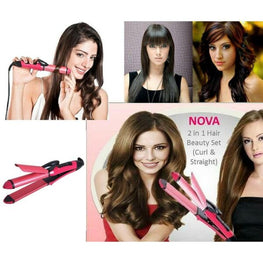 Nova 2 In 1 Hair Straightener And Hair Curler