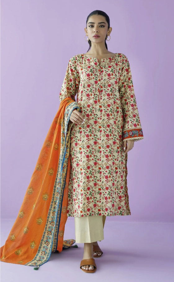 Orient Lawn Lawn | Unstitched Collection 3 Pieces Casual Wear| Summer 24